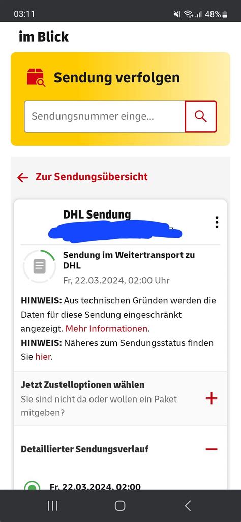 wann kommt dhl pakete aus.